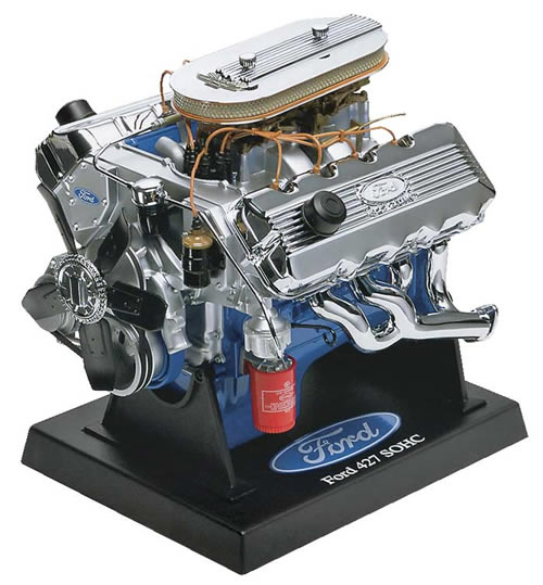  Motor V-8 Ford 427 S.O.H.C. em escala 1/6 